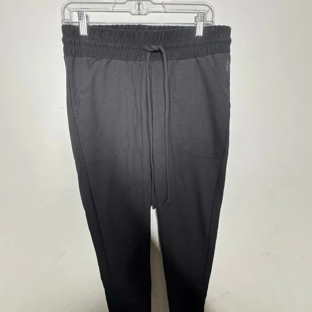 Free People Movement Black Smocked Waist Sweatpants Women’s‎ M Joggers Lounge
